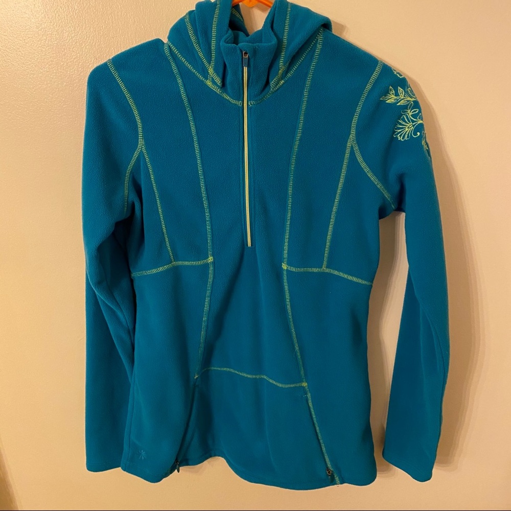 Atheletic partial zip up hoodie small